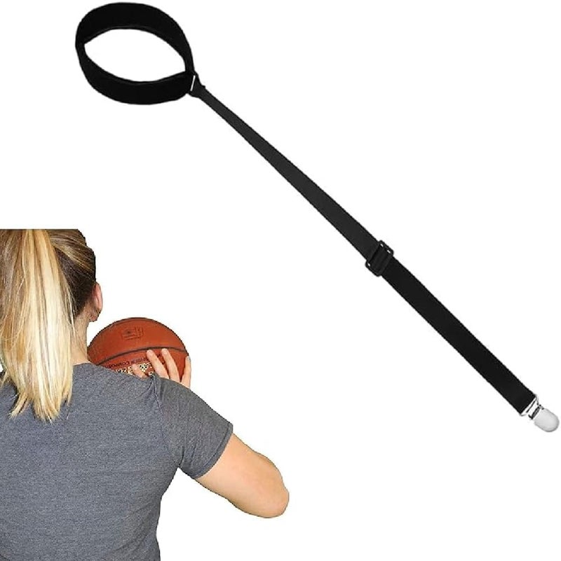 FITONE Straight Shot Basketball Shooting Training Aid Keeps Elbow in & Follow Thru Straight for Kids and Youth Player – Black - Image 1